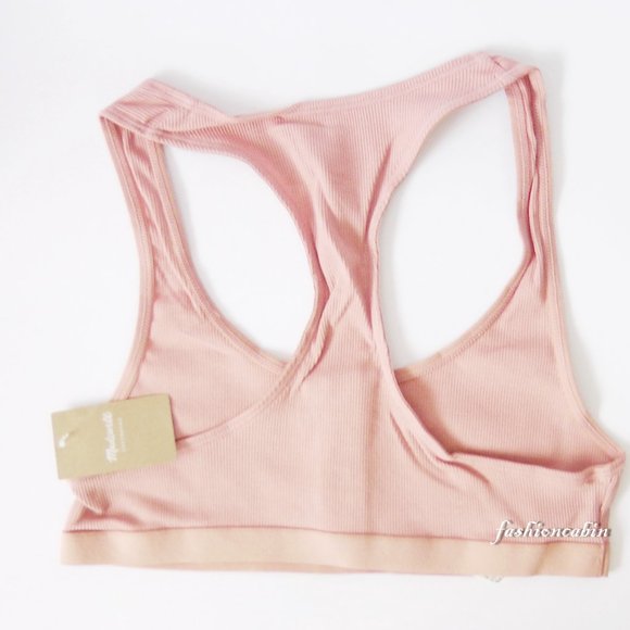 NWT Madewell Rib Knit Front Button Bralette – Comfy Lounge or Layering Essential - Picture 6 of 10